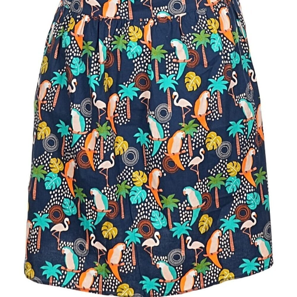 Retrolicious Tropical Bird Skirt - Picture 2 of 3